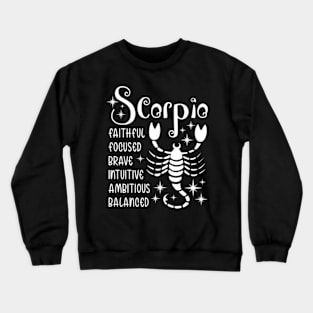 Zodiac Signs Scorpio Crewneck Sweatshirt